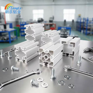 Profilo in Alluminio Estruso 100x100, Lega di Alluminio 100mm 100x100 per Nastro Trasportatore Alimentare - Product Image 2