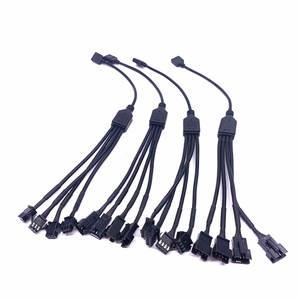 Angitu <span class=keywords><strong>3</strong></span>/4Pin 1至1/2/<span class=keywords><strong>3</strong></span>/4/5xSM至RGB 3Pin 4Pin发光二极管条纹适配器电缆主板灯光控制适配器 - Product Image 4