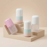 Flacon de sérum en verre cylindrique de luxe 30 ml, emballage cosmétique, produits de soin de la peau, pompe à lotion rechargeable, design personnalisé, élégant