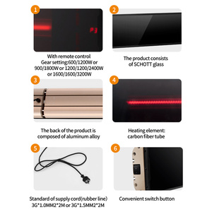 <strong>Wall</strong> Mounted Electric Metal Infrared Radiant <strong>Heater</strong> - Product Image 3
