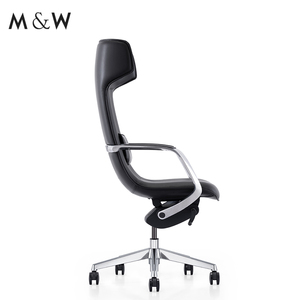 M & W Cómoda silla de oficina giratoria de cuero genuino Execellence Silla de oficina moderna - Product Image 6