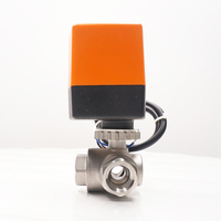 Katup Bola SS 3-Arah AC220V Baja Tahan Karat 304/316 dengan Aktuator Motor Listrik Berkualitas Tinggi Winvall Kontrol On/Off