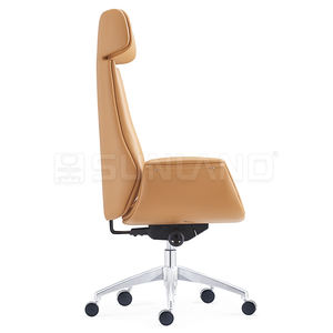 Sedia da ufficio girevole ergonomica per ufficio con schienale alto in pelle sintetica - Product Image 3