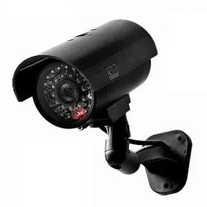 Cámara falsa de seguridad CCTV para exteriores, impermeable, señuelo emulador, LED IR, WiFi, Flash, Led roja, cámara de videovigilancia falsa
