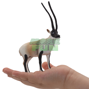 Tây Tạng Linh Dương hình siêu thực tế PVC mô hình động vật hoang dã với sừng cong lông động vật có nguy cơ tuyệt chủng loài sưu tập - Product Image 1