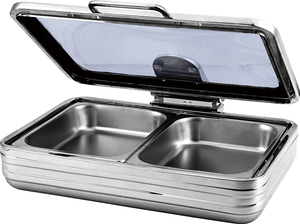 Đầy đủ thủy tinh có thể nhìn thấy Bìa khách sạn thủy lực cảm ứng súp chafer - Product Image 2