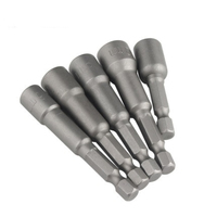 Vente directe d'usine 65mm 1/4 pouces douille hexagonale magnétique 6mm-19mm adaptateur de foret 11/32 16 pièces ensemble de tournevis à écrou profond magnétique