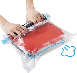 Bolsas de Almacenamiento de Viaje Transparentes, Ecológicas, a Prueba de Polvo, Comprimidas al Vacío, con Material PA+PE para Ropa en Maletas - Product Image 1