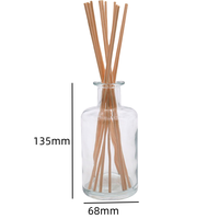 Diffuseur en verre de 2500 ml avec bouchon à vis, design infuseur en bois, style buse, 120 ml, 2,95 rectangle, 1000 ml, modes, pièces, cube, irisé