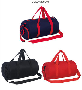 Sac de voyage unisexe mini-baril pour adultes, idéal pour le sport et la gym, sac polyvalent rouge classique avec logo personnalisé, <span class=keywords><strong>cadeau</strong></span> promotionnel - Product Image 3