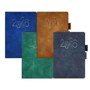 2026 Agenda Custom Logo A5 Diary Plastic Silk Screen Printed Cost-Effective Business Planner <b>Notebook</b> Hardcover Journal <b>Set</b> Gift - Product Image 1