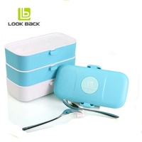 Boîte à lunch écologique et étanche pour enfants, durable, sans BPA, pour l'école et les voyages, idéale pour les écoliers
