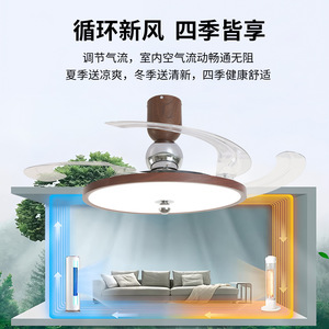 Ventilateur de plafond LED invisible avec éclairage intégré pour chambre à coucher, salle à manger, 220V, Zhongshan - Product Image 5