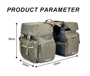 Pvc étanche sacoches de vélo extérieur réfléchissant vélo moto réservoir polochon selle queue sac - Product Image 6