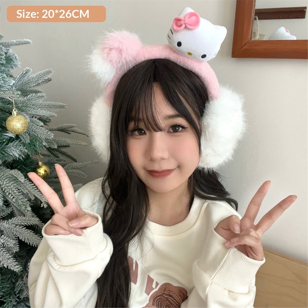 Hello Kitty - Lindas orejeras de peluche