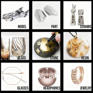 Metallic Chrome Paint <b>Pen</b> Premium Chrome Finish Permanent Mirror Chrome Marker <b>Pens</b> With Anti Fade Ink - Product Image 4