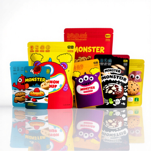 Sachets refermables personnalisés à fermeture éclair, format 3,5g, 7g, 14g, 28g, 35g, en plastique alimentaire pour l'emballage de snacks et bonbons - Product Image 1