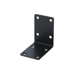 L-Shaped Angle <b>Bracket</b> Carbon Steel 90 Degree <b>Black</b> Furniture Connector Cabinet Support Hardware - Product Image 1