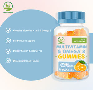 Gomitas multivitamínicas para niños de grado alimenticio de alta calidad, gomitas de vitamina Omega 3, gomitas multivitamínicas para niños, mejoran la inmunidad - Product Image 5
