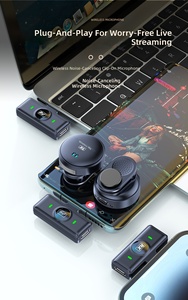 Microphone sans fil portable 48 kHz 24 bits Qualité studio Filtre anti-pincement Double suppression du bruit MEMS (ENC) Omnidirectionnel - Product Image 4