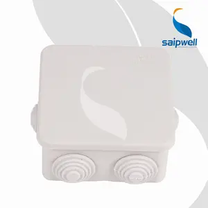 ABS Junction Box with Pre-cut Holes and Rubber Seal RS-NG-808040 Rectangle Waterproof Cable Gland Box Outlet Enclosure
