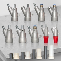 Pièces de machine de sablage ETRUST, pistolet de pulvérisation type A/B/C avec buse en carbure de bore, tailles 35-80 mm, automatique