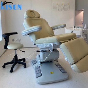 Table de massage électrique Kisen Modern Luxury à 4 moteurs, lit de cosmétologie pour salon de beauté avec commande au pied - Product Image 4