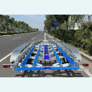 Op maat gemaakte 30ft aluminium boottrailer met drie assen & polypropyleen latten & hydraulische rem & VIN DOT CE-goedkeuring groothandelsprijs - Product Image 3