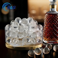 Máquina de Hielo Esférica Comercial BLG, con una Producción Diaria de 35 Kg, Diseño Sin Escarcha, Compatible con Enfriamiento Natural