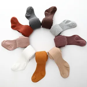 Bé Mùa Thu Mùa Đông Rắn Kẹo Màu Chặt Chẽ 0-6Years Vớ Hot Toddler Kid Cô Gái Gân Vớ Bé Bông Ấm Pantyhose