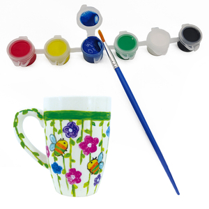 Kit de tasses à <span class=keywords><strong>peindre</strong></span> WINGART entièrement personnalisable, kit de peinture DIY pour adultes, kit de peinture sur céramique pour adultes, tasses incluses - Product Image 6