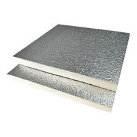 Panneau de conduit composite P3 en mousse rigide pré-isolée PIR écologique, antibactérien, avec feuille d'aluminium pour climatisation