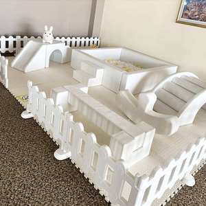 Tùy Chỉnh Không Độc Hại An Toàn Bé Bên Cho Thuê Mềm Thiết Bị Chơi Thiết Lập Trong Nhà Sân Chơi Ngoài Trời Tinh Khiết Trắng Trẻ Em Mềm Chơi - Product Image 4