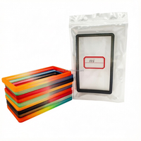 Milaiyou – Étuis de cartes de crédit en TPU scintillants multicolores, design antichoc, sans fermeture, blocage RFID, pour cartes professionnelles