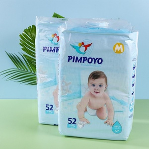 PIMPORO High Quality Soft Disposable Non-Woven Baby Diapers Leak Guard <b>Magic</b> <b>Tape</b> Eco-Friendly Fabric 3D Leak Prevention Custom - Product Image 2