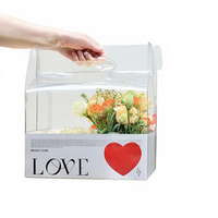 Boîtes à gâteaux cadeaux transparentes blanches de qualité alimentaire en papier biodégradable avec poignée, fabrication OEM haut de gamme