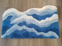 Tapis en microfibre 3D en forme de mousse, tapis décoratif doux pour la maison, tapis en mousse touffeté