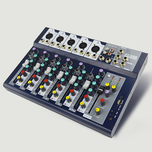 Mezclador de Audio Profesional para <span class=keywords><strong>DJ</strong></span>, 48V Phantom Power, Interfaz USB de 7 Canales, Reverberación para <span class=keywords><strong>Auriculares</strong></span> - Product Image 2