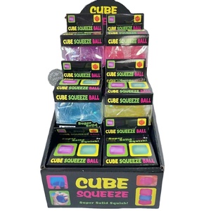 Jouets Squishies en Gros : Cube Scintillant Anti-Stress à Remontée Lente, Jouets Sensoriels Décompression en Forme de Glaçon à Presser - Product Image 1