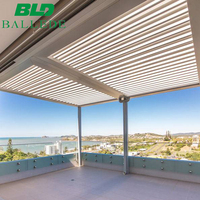 Toit électrique imperméable à l'eau, persiennes automatiques, toit de terrasse, pergola, gazebo