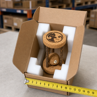 Juguete para Gatos de Corcho con Forma de Reloj de Arena, Bola de Madera Natural para Gatos de Interior, Juego Interactivo