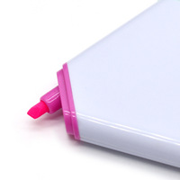 Vente en gros bon marché OEM marqueur promotionnel en plastique multicolore non toxique 3 en 1 en forme de triangle trois couleurs surligneur marqueur