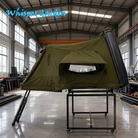 Tente de toit rigide en aluminium pour 4 personnes, tente de toit rigide pour voiture, tente de toit rigide pour camping tout-terrain 4x4