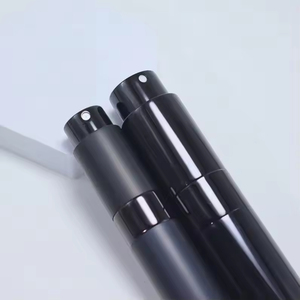 Wholesale 5ml 8ml 10ml Aluminum Twist Refillable <b>Perfume</b> <b>Atomizer</b> Matte Black Portable Pocket Spray Bottle Custom Logo Silk Made - Product Image 5