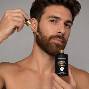 Sérum liquide pour la croissance de la barbe pour hommes, marque privée, pour une barbe plus fournie et des racines de barbe plus fortes, 30 ml - Product Image 4