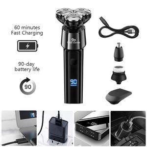 Hot Rotary Men's Triple Blade Shaver Waterproof and Rechargeable With <b>USB</b> Charging for Face Body Bikini Areas Shaver - Product Image 5