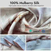 Aanpasbare 110x110cm Jacquard zijden satijnen shawl 100% Mulberry zijde op maat bedrukt dames omslagdoek Lage minimale bestelhoeveelheid Direct verzendklaar 2026