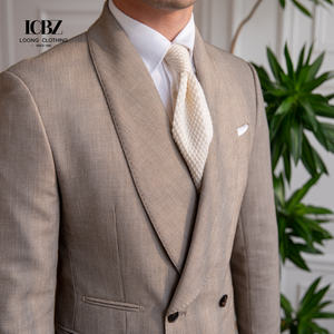 Veste de tailleur formelle pour hommes, sur mesure, en laine et en coton, coupe slim, sur mesure, de haute qualité - Product Image 2