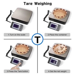 Hohe Genauigkeit 40kg Postversand waage Großes LCD-Display Dual-Netzteil 5 Einheiten Gewichts waage für Pakete OEM/ODM - Product Image 5