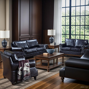 High End Living Room Dark Tan Dubai Home <strong>Furniture</strong> Cheap Sectional Antique Leather <strong>New</strong> Model Sofa Sets <strong>Furniture</strong> - Product Image 6